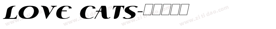 Love Cats字体转换